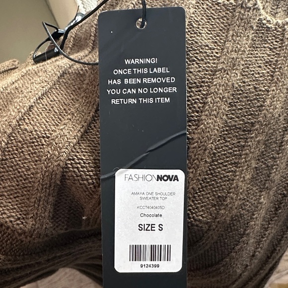 Fashion Nova Brown Ribbed Crop Top - Picture 5 of 5